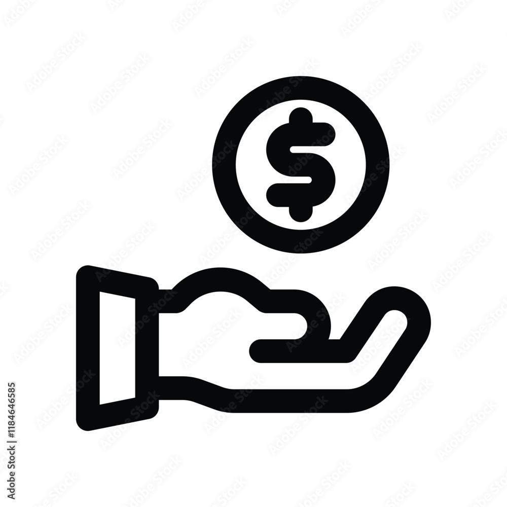 money saving icon. vector line icon for your website, mobile, presentation, and logo design. money saving icon. vector line icon for your website, mobile, presentation, and logo design.