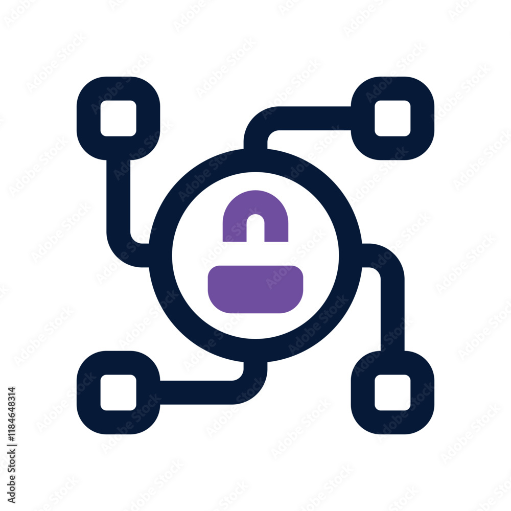 security system icon. vector dual tone icon for your website, mobile, presentation, and logo design.