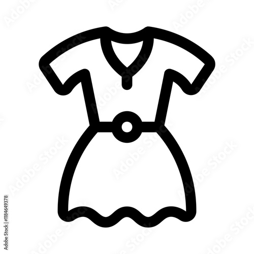 sherwani icon with line style, perfect for ui projects