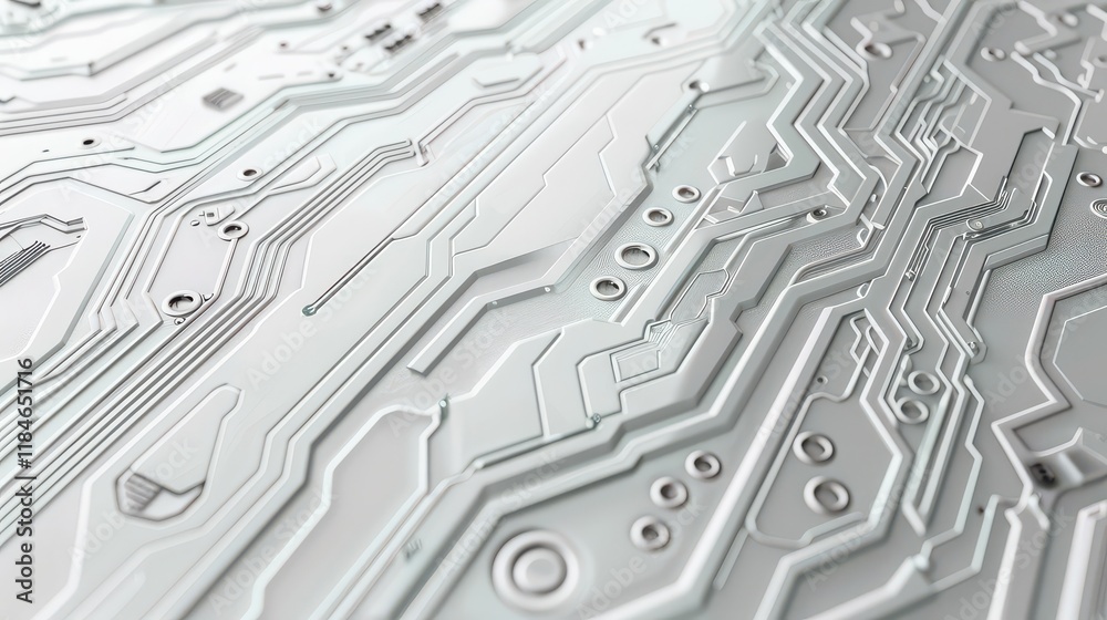 White and silver circuitry lines forming a web White and silver circuitry lines forming a web