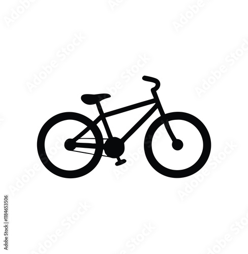 A bicycle vector silhouette photo