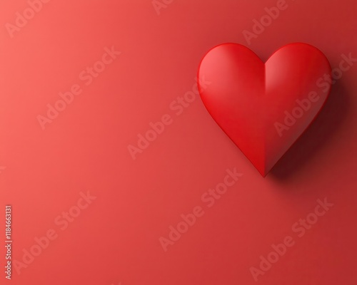 A Valentinesthemed economic growth curve resembling a heart, romantic finance, creative decor, financial love photo