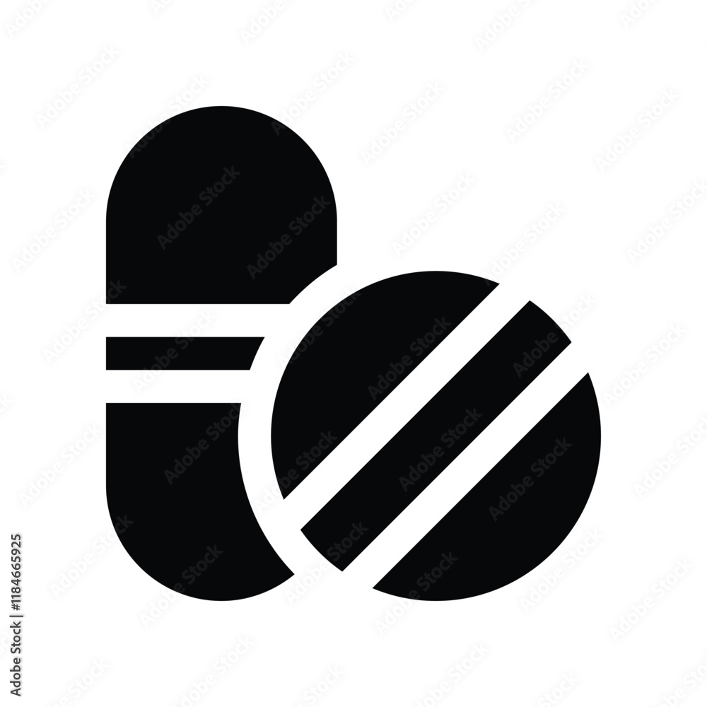 pill icon. vector glyph icon for your website, mobile, presentation, and logo design. pill icon. vector glyph icon for your website, mobile, presentation, and logo design.