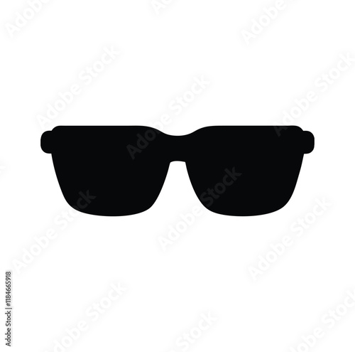 A glasses vector silhouette