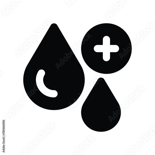 blood icon. vector glyph icon for your website, mobile, presentation, and logo design.