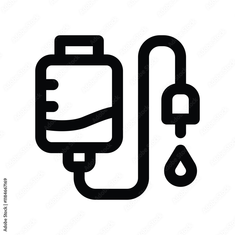 blood bag icon. vector line icon for your website, mobile, presentation, and logo design. blood bag icon. vector line icon for your website, mobile, presentation, and logo design.