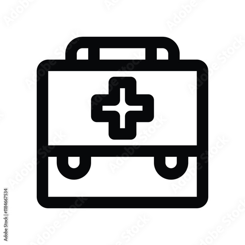 medical kit icon. vector line icon for your website, mobile, presentation, and logo design.