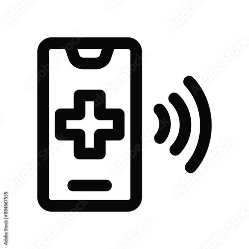 emergency call icon. vector line icon for your website, mobile, presentation, and logo design.