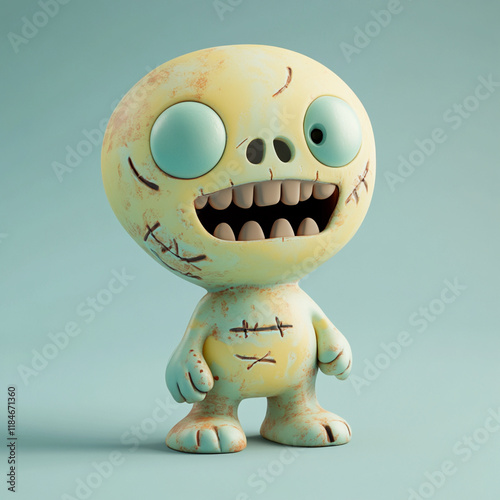 Wallpaper Mural Zombie clay cute illustration Torontodigital.ca