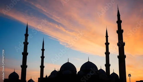 Ramadhan Kareem muslim background. Generative AI