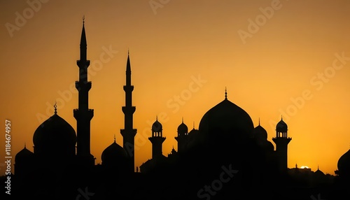 Ramadhan Kareem muslim background. Generative AI