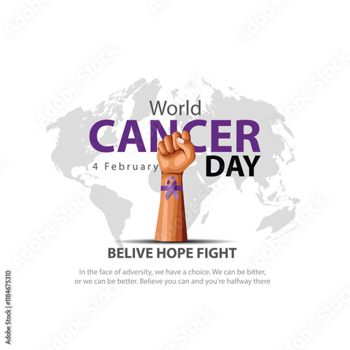 World Cancer Day concept. abstract vector illustration design