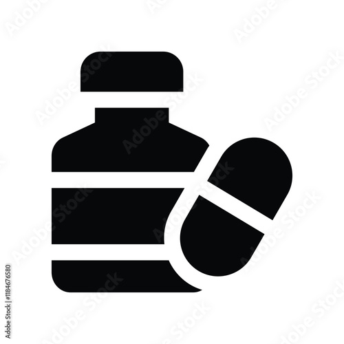 medicine icon. vector glyph icon for your website, mobile, presentation, and logo design.