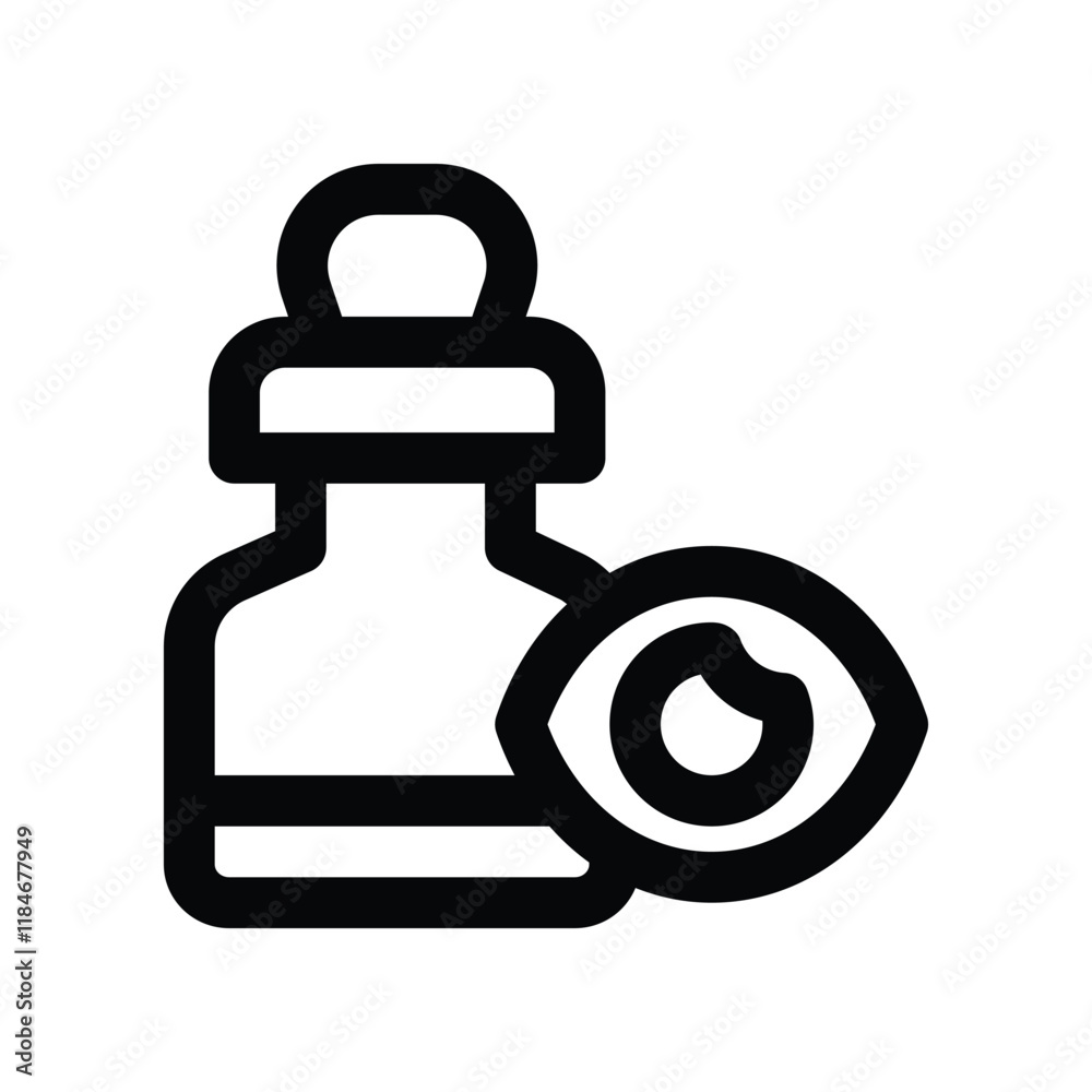 eye drop icon. vector line icon for your website, mobile, presentation, and logo design. eye drop icon. vector line icon for your website, mobile, presentation, and logo design.