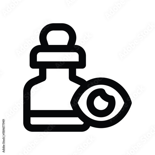 eye drop icon. vector line icon for your website, mobile, presentation, and logo design.