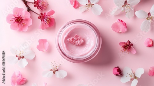 Delicate Spring Blossom Skincare: Radiant Pink Cream