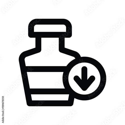 low sugar icon. vector line icon for your website, mobile, presentation, and logo design.