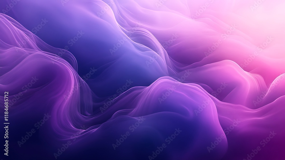 Obraz premium Abstract Purple and Pink Wave Pattern Design