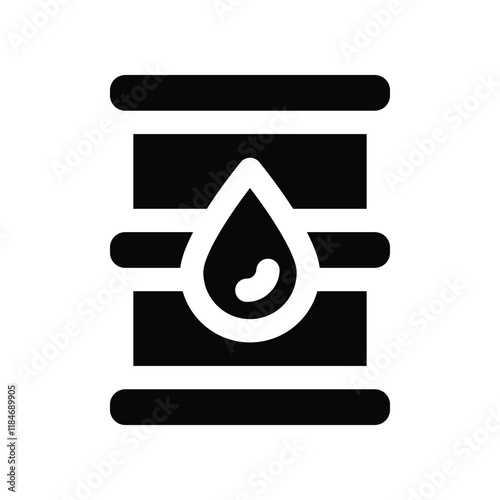 oil tank icon. vector glyph icon for your website, mobile, presentation, and logo design.