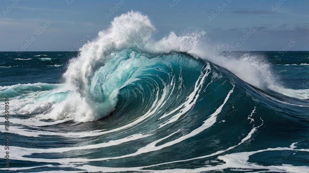 Ocean’s Fury: Waves Clash in Aquatic Dance Ocean’s Fury: Waves Clash in Aquatic Dance