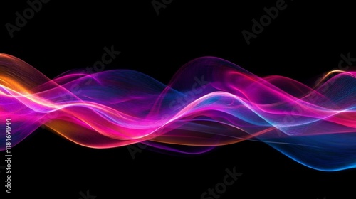 Abstract Colorful Wave Design Background