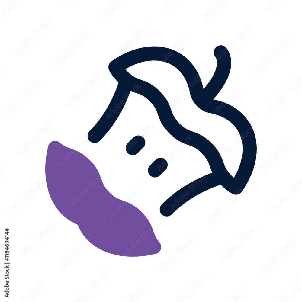 apple icon. vector dual tone icon for your website, mobile, presentation, and logo design. apple icon. vector dual tone icon for your website, mobile, presentation, and logo design.