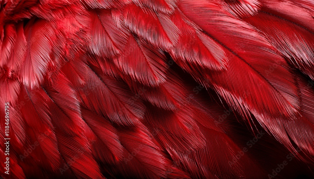 Obraz premium close up of red chicken feathers