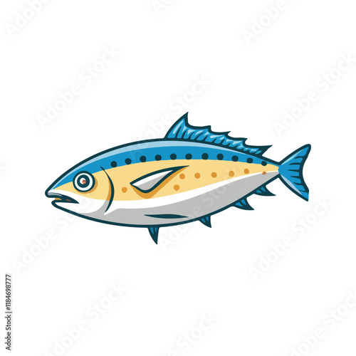 Tuna fish hand drawing vintage engraving vector