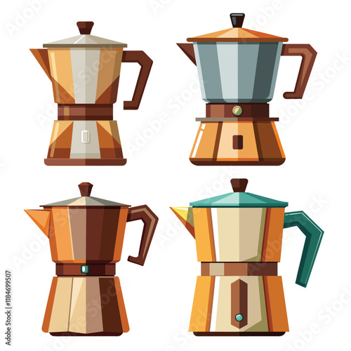 Simple Coffee Maker Vector Illustration