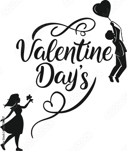 Heartfelt Shadows Typography for the Day of Love