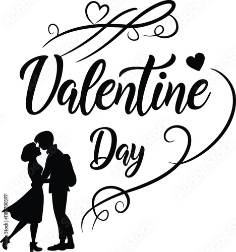 Heartfelt Shadows Typography for the Day of Love