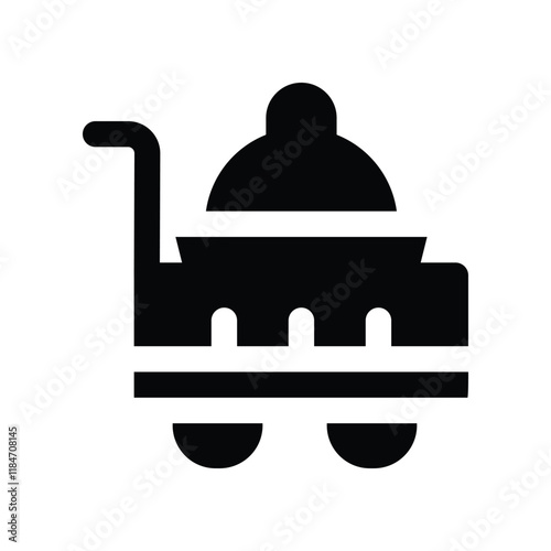 room service icon. vector glyph icon for your website, mobile, presentation, and logo design.