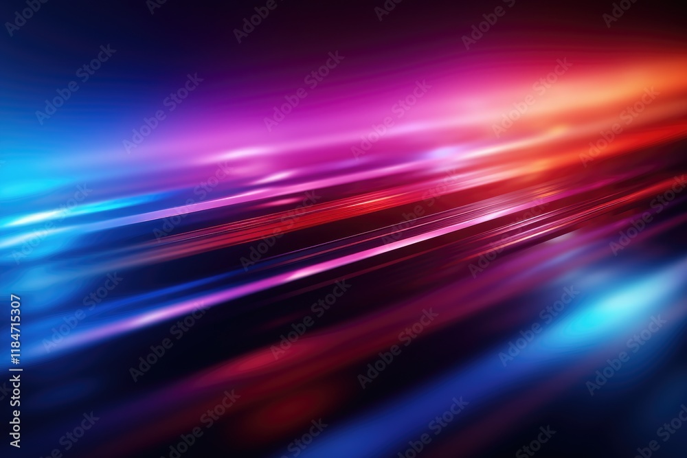 Abstract blurred lines of neon lights create a vibrant and dynamic atmosphere in a dark setting, showcasing a mesmerizing interplay of colors and luminosity at night Abstract blurred lines of neon lights create a vibrant and dynamic atmosphere in a dark setting, showcasing a mesmerizing interplay of colors and luminosity at night