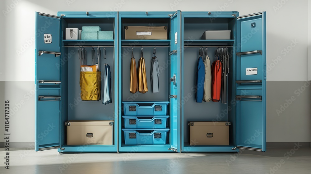 Organizing your space adjustable shelving locker system home use