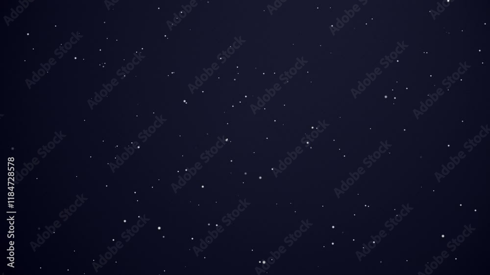 White particles scattered across a dark blue background, minimalistic particle background. White particles scattered across a dark blue background, minimalistic particle background.
