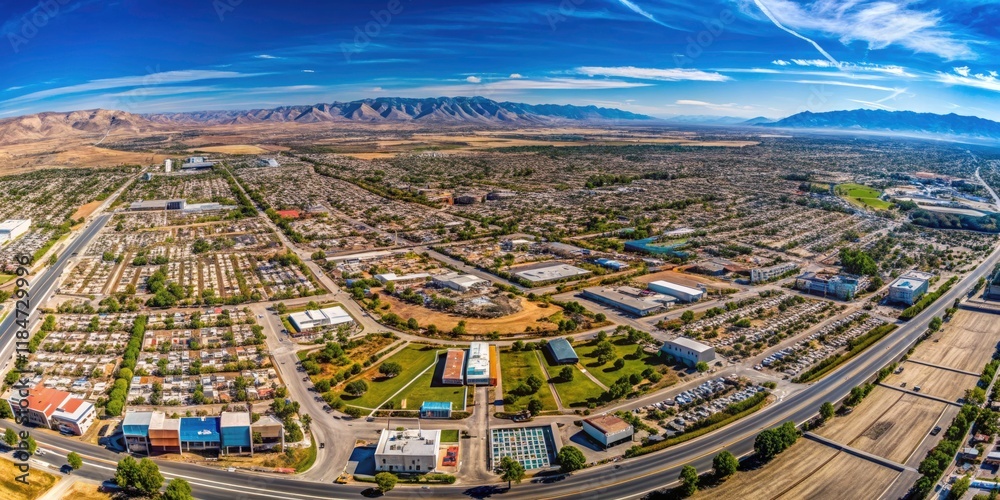 Discover Palmdale: A panoramic aerial view, high-resolution city map with precise street details and satellite imagery. Discover Palmdale: A panoramic aerial view, high-resolution city map with precise street details and satellite imagery.