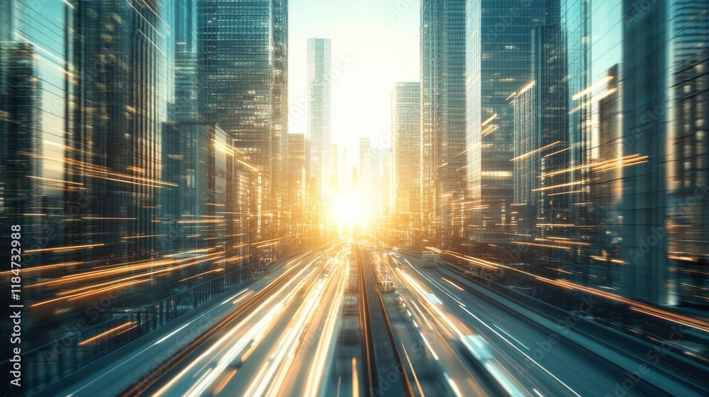 Fototapeta premium Urban Management Techniques in Soft Light Setting