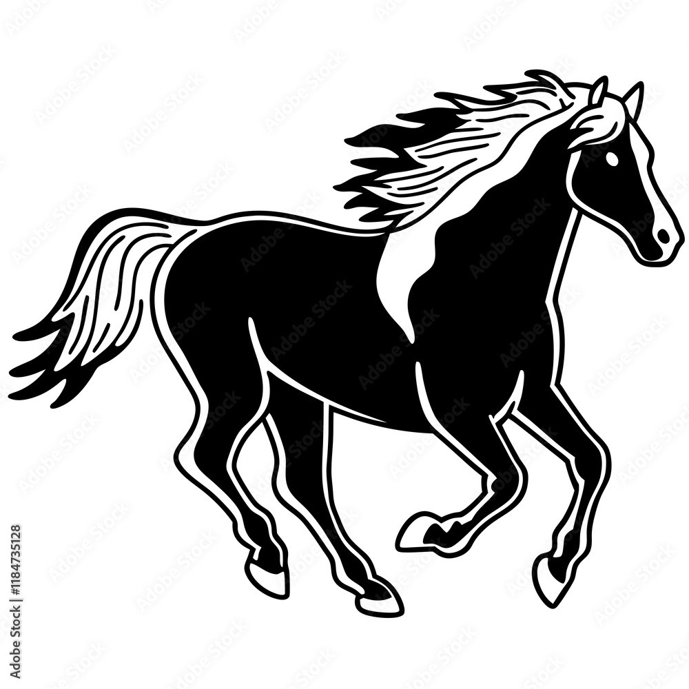 Obraz premium horse vector