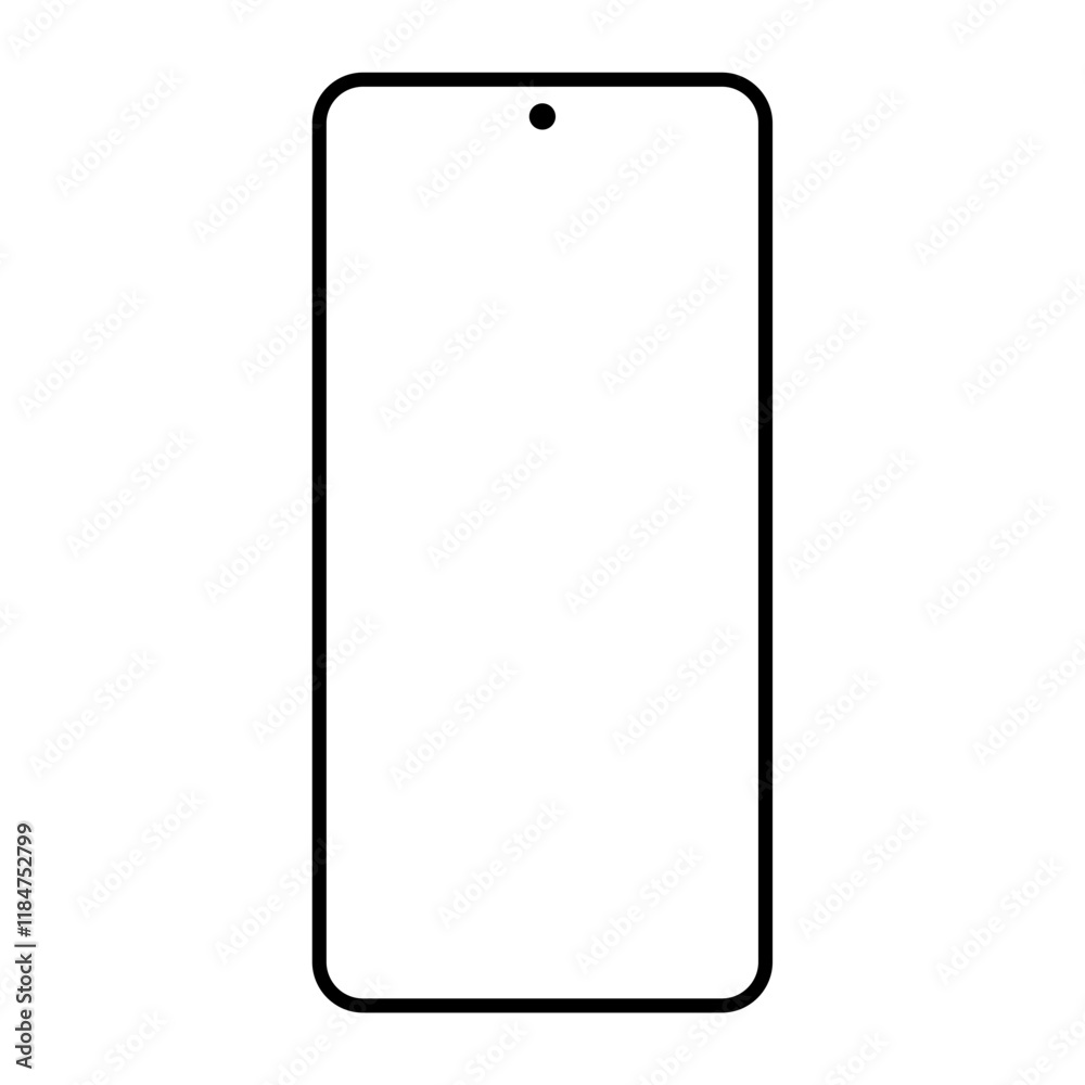 smartphone icon or phone symbol isolated on transparent background smartphone icon or phone symbol isolated on transparent background