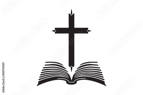 Christian cross icon 