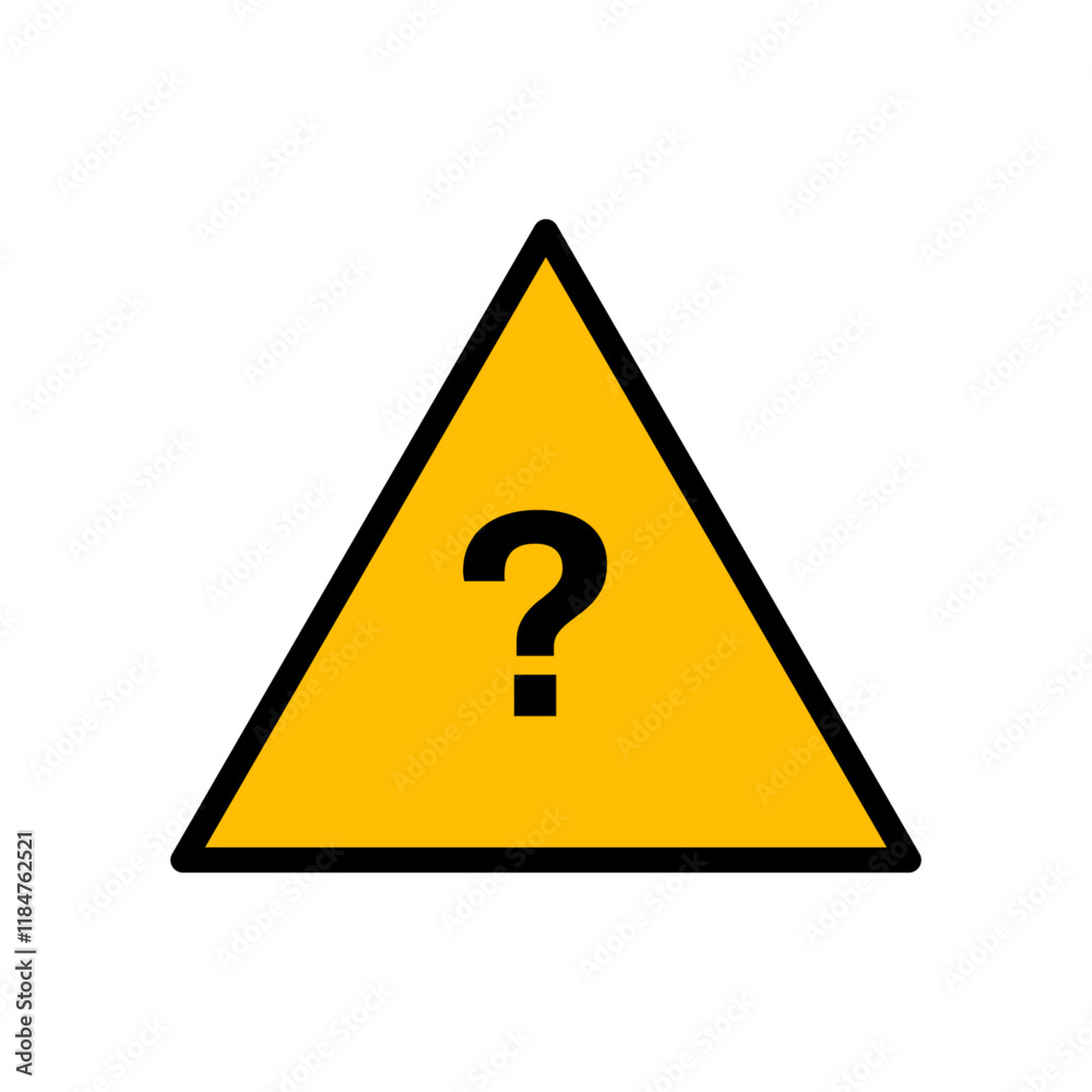 question mark sign on yellow triangle question mark sign on yellow triangle
