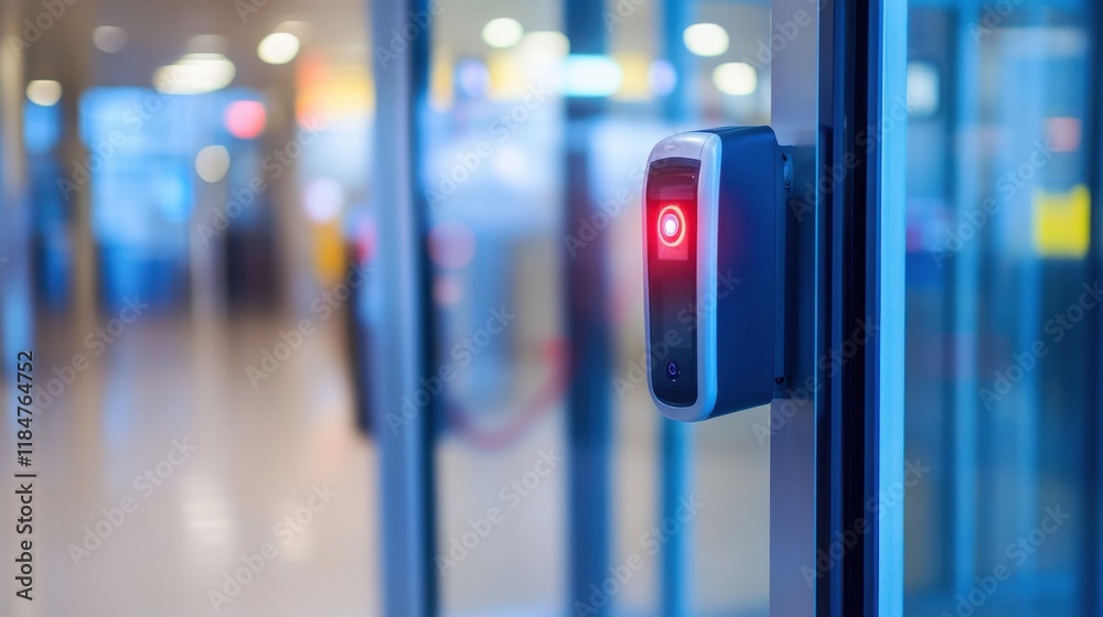 Security Checkpoint Scanning Device in Bright Light Security Checkpoint Scanning Device in Bright Light