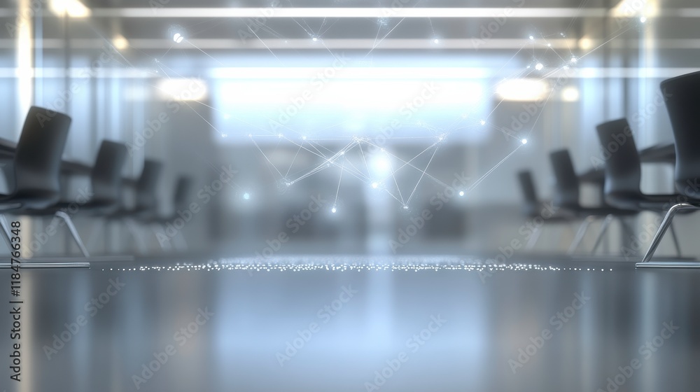 Obraz premium Modern Office Meeting with Security Solutions Concept