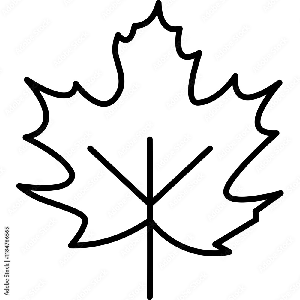 Fototapeta premium Maple Leaf Icon