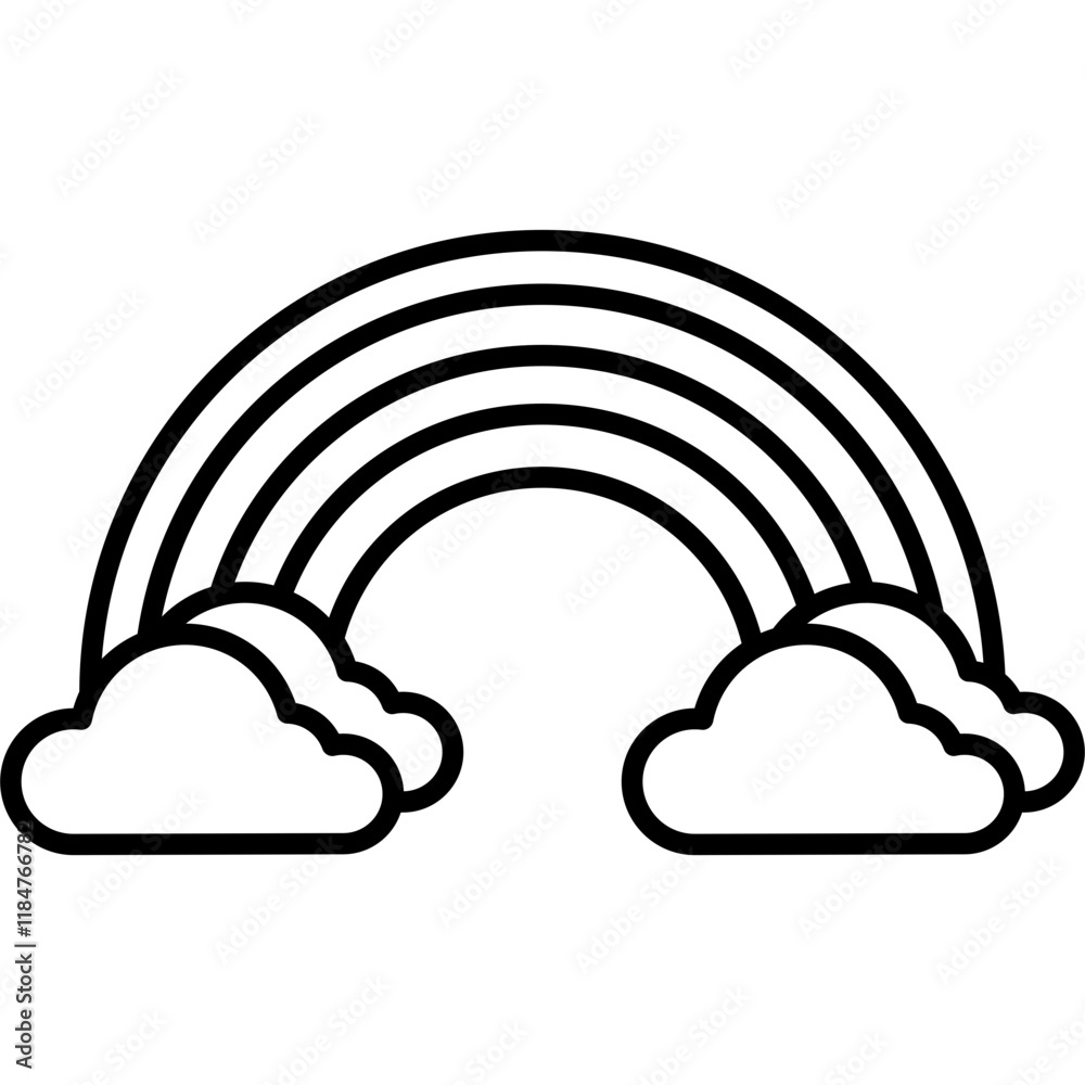 Fototapeta premium Rainbow Icon