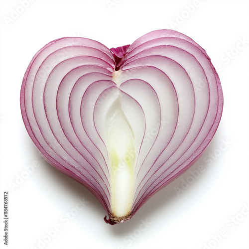 Heart shaped shallot/onion