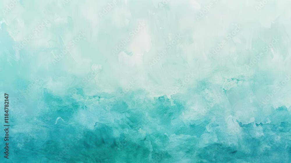 Obraz premium A serene abstract background featuring soft gradients of blue and turquoise, evoking a calm oceanic feel.