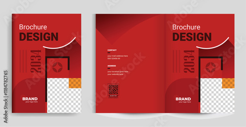 Brochure bi fold catalog design cover template layout fully editable