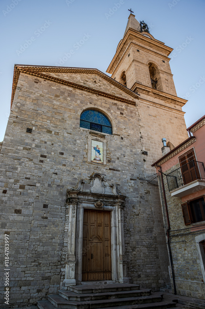 Fototapeta premium Guardialfiera, Molise. Ancient Cathedral of Santa Maria Assunta