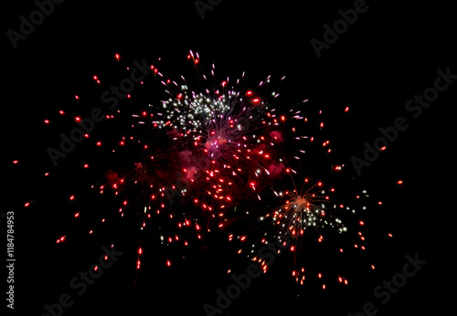 red and white fireworks
